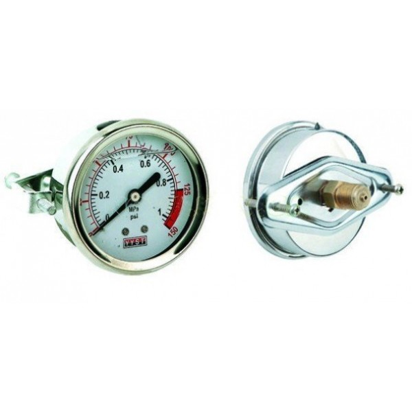 Манометр панельный 300 PSI Жидкостнонаполненный манометр,20 бар - Aquarum